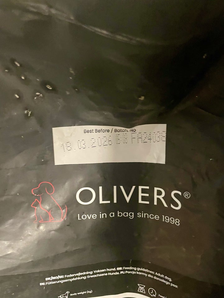 Hundefoder Olivers tørkost