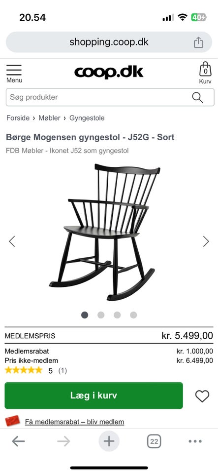 Gyngestol Børge Mogensen