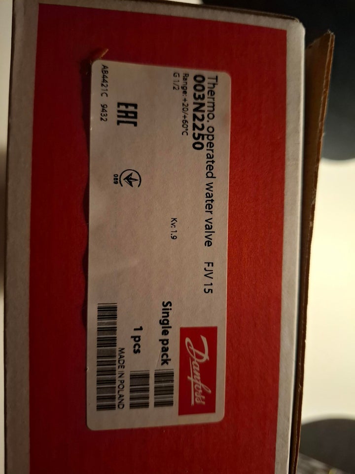 Danfoss Thermo FJV 15, Danfoss