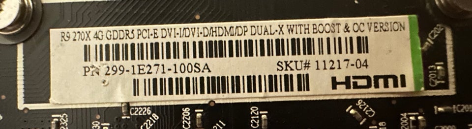 R9 270x Sapphire, 4 GB RAM, God