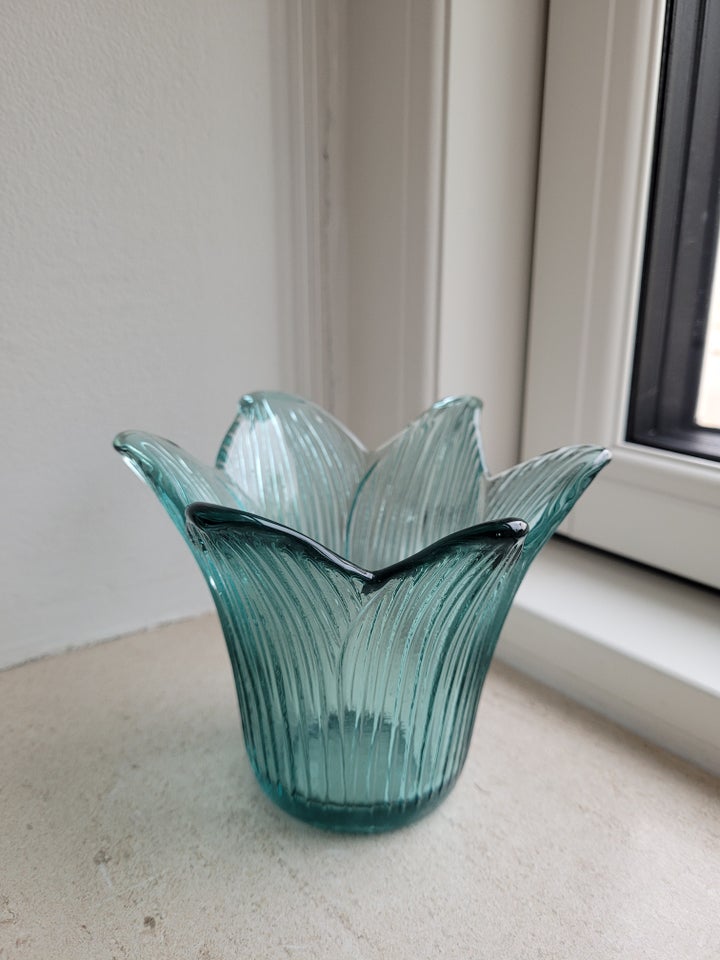 Glas, Skål Vase Lysestage,