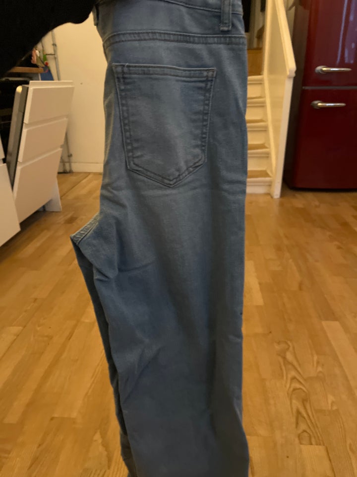 Jeans, Lyse jeans med brede ben,