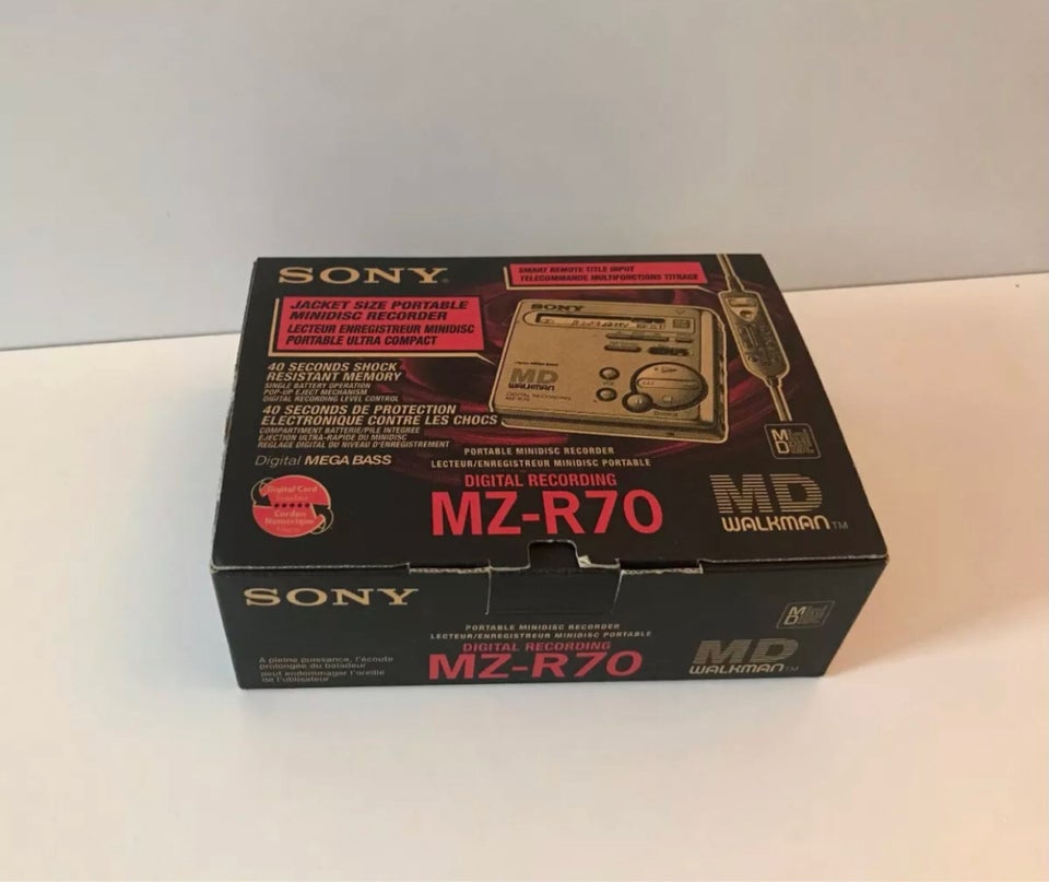 Bærbar minidisc, Sony, MZ-R70