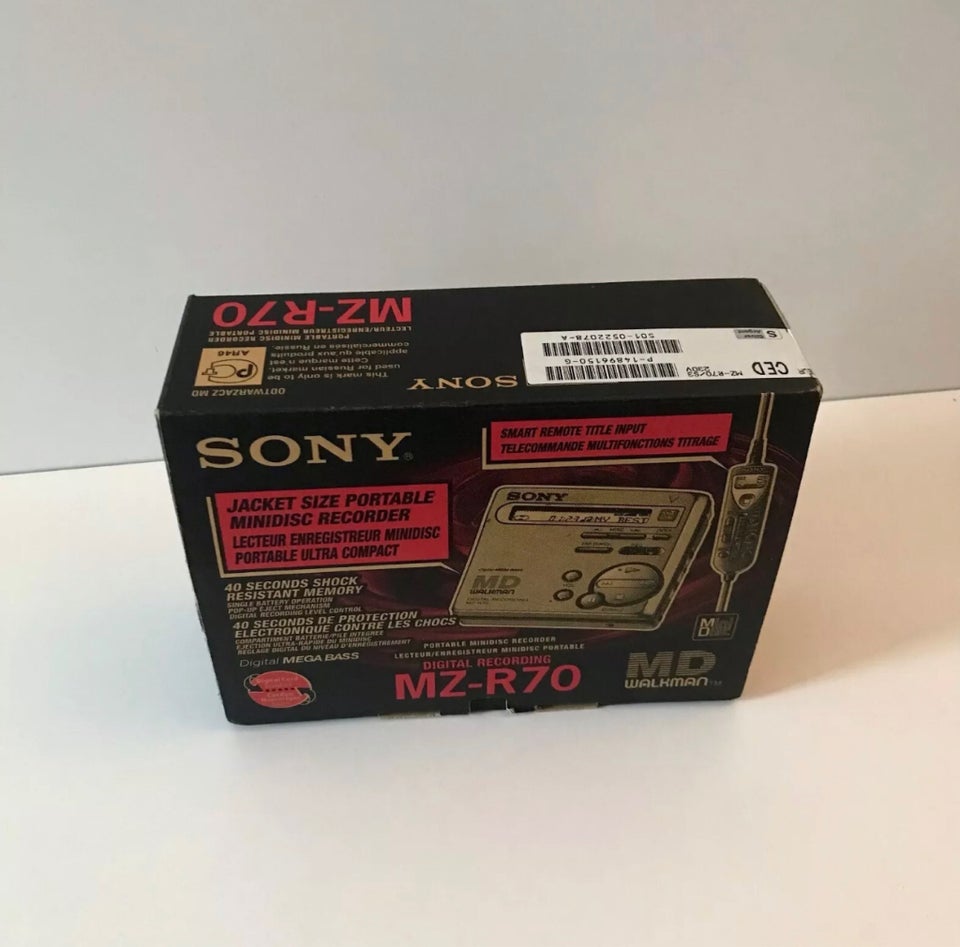 Bærbar minidisc, Sony, MZ-R70