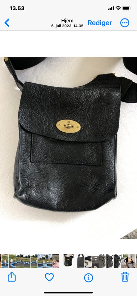 Crossbody, Mulberry, læder