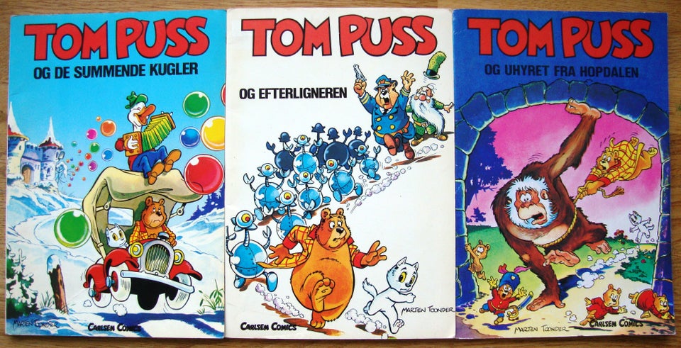 3 albums med Tom Puss, Marten