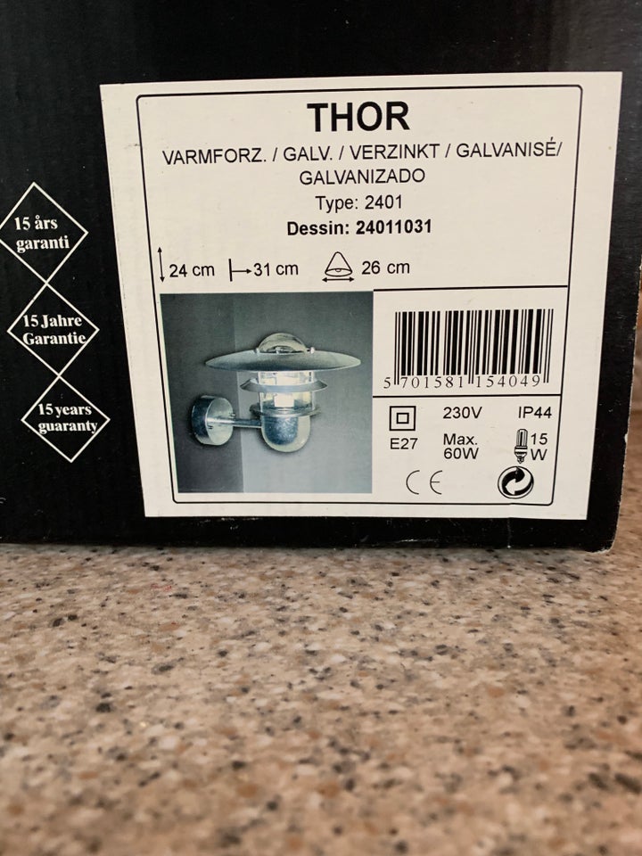 Væglampe, Thor