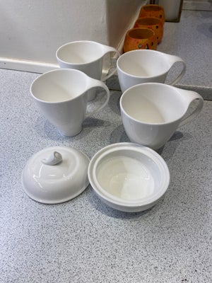 Porcelæn 4 kaffekopper  1