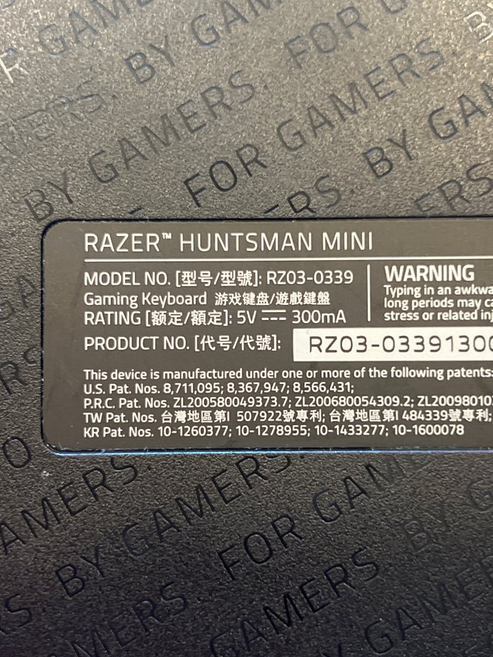 Razer Huntsman Mini gamer