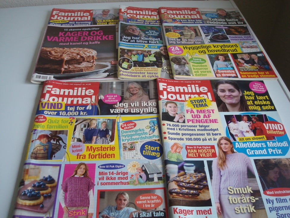 Familie Journal 2023, 5 stk., Blad