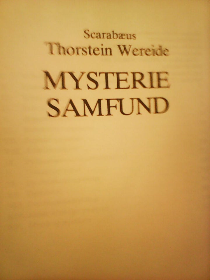 Mysterie samfund -