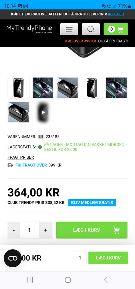 Andet mærke Powerbank Perfekt