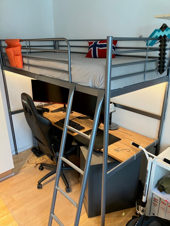 Loftsseng, Ikea, b: 97 l: 207 h: 186