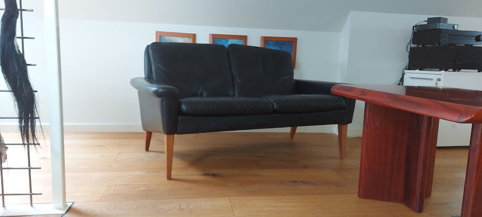 Kurt Østervig Sofa sort læder