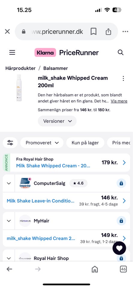 Hårpleje og tilbehør Milkshake