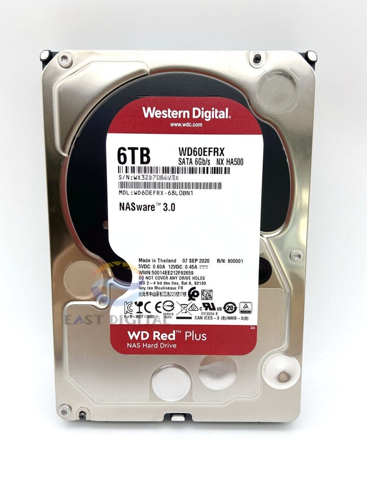 WD60EFXX 6TB KØBES, 6000 GB