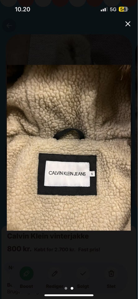 Jakke, str. 38, Calvin klein