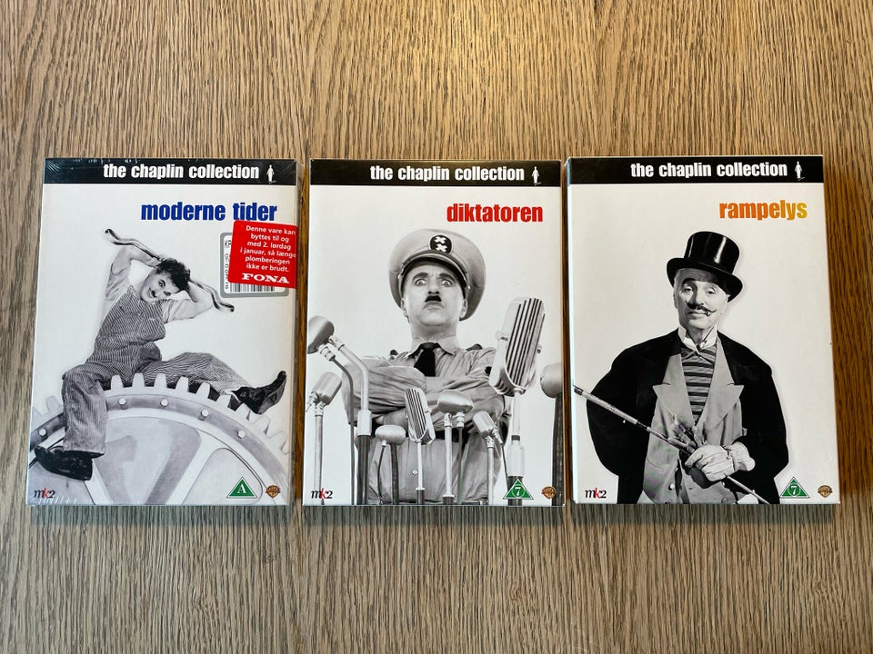 Charlie Chaplin klassikere, DVD,