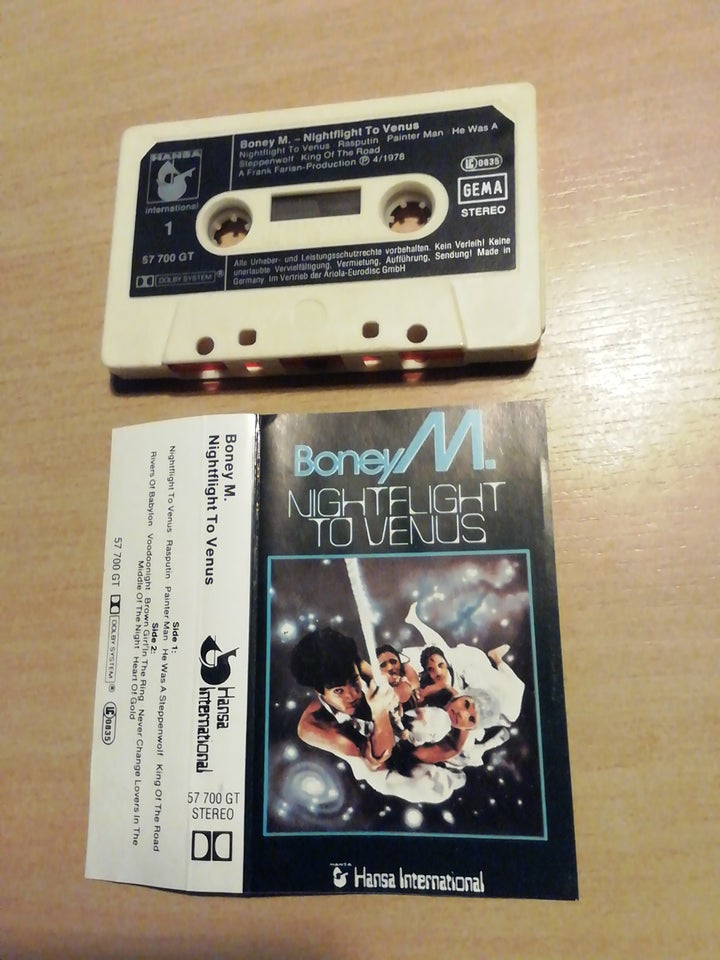 Bånd, Boney m, Nightflight to venus