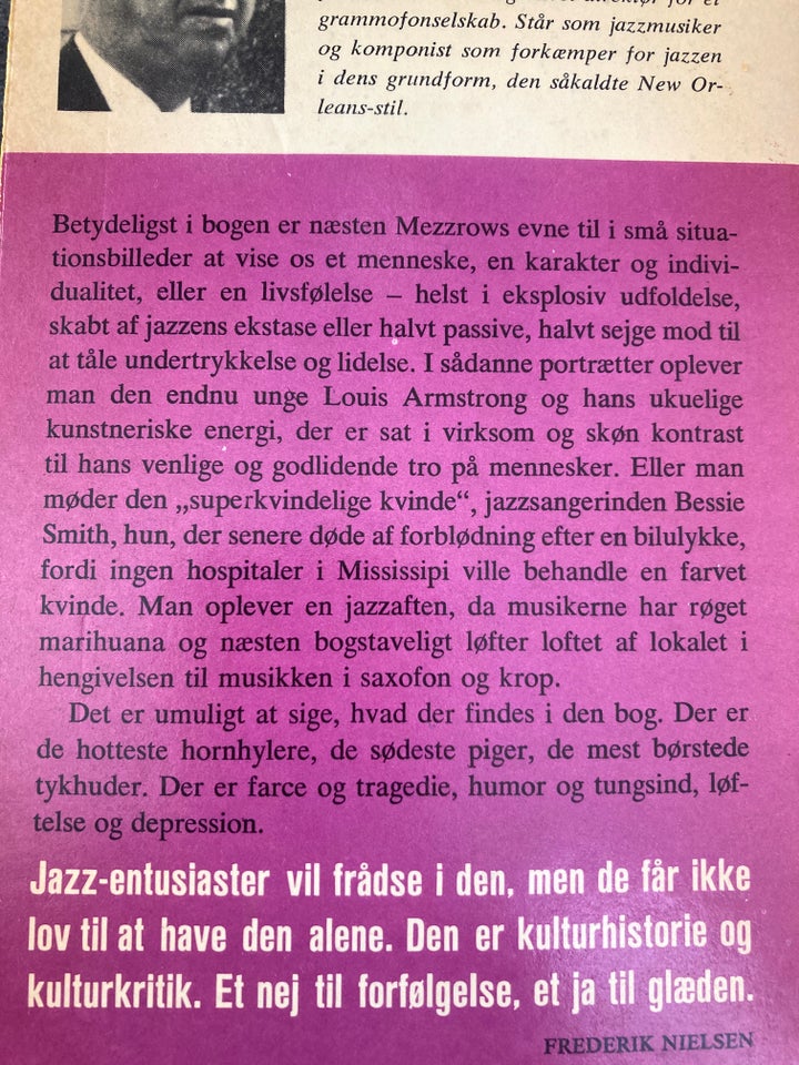 Min aske til de sorte, Mezz Mezzrow,