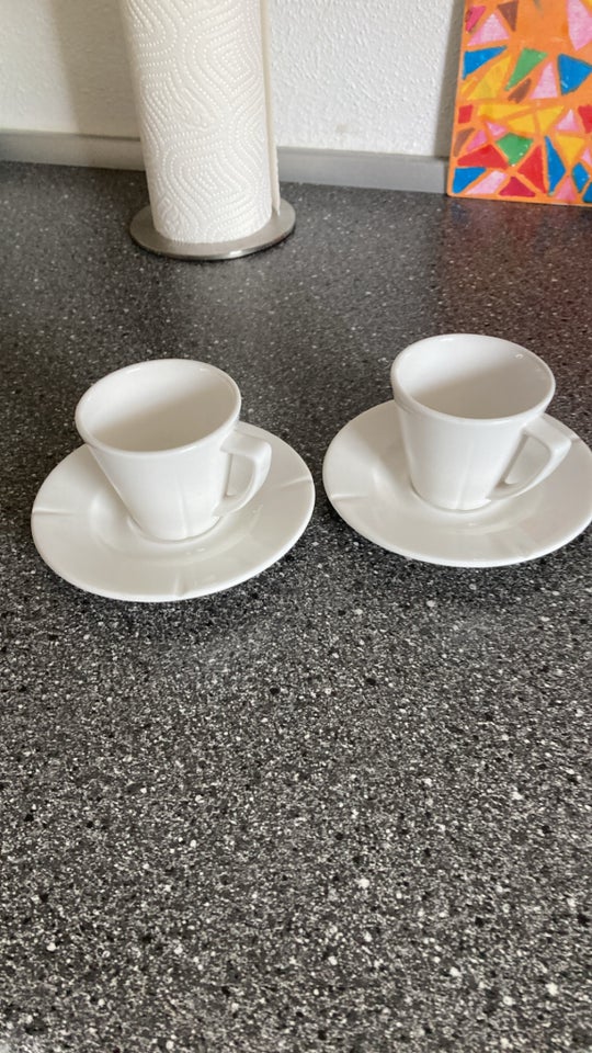 Porcelæn 2 stk espresso kopper