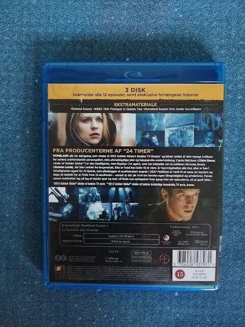 Homeland Sæson 1, Blu-ray,