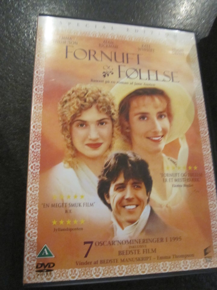 Fornuft og følelse, DVD, andet