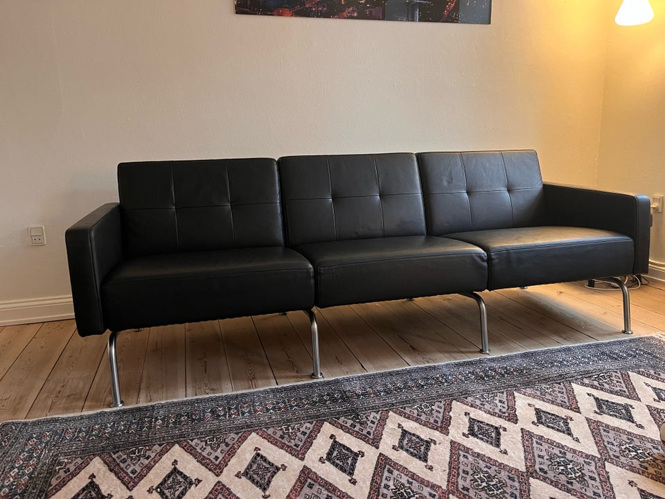 Sofa, læder, 3 pers.