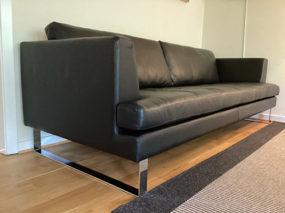 Sofa, læder, 3 pers.