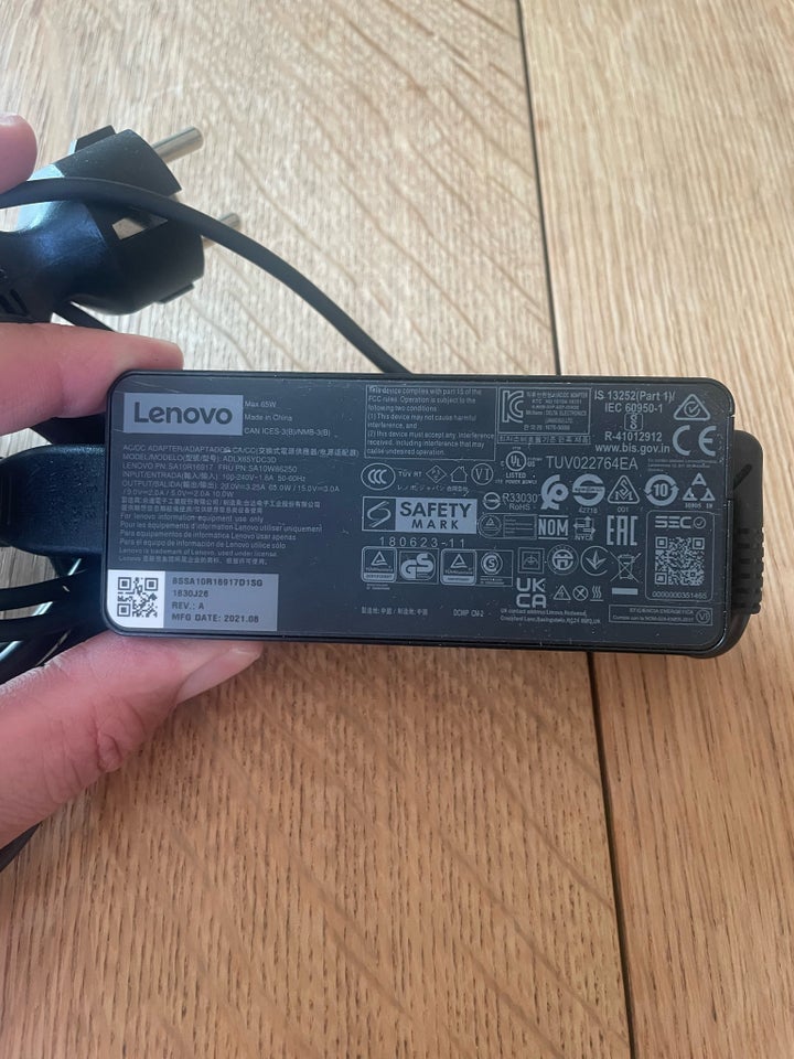 Oplader Lenovo oplader 65W