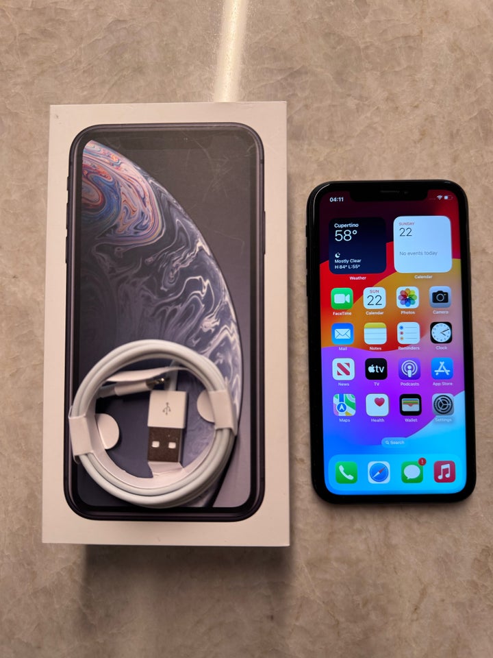 iPhone XR, 64 GB, sort