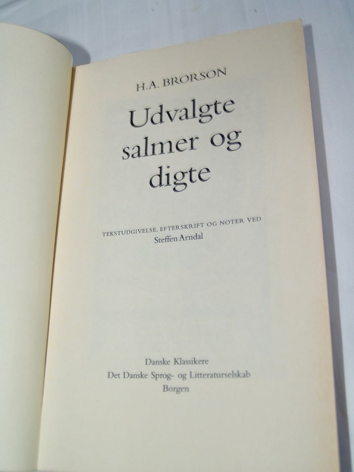 Brorson, Udvalgte salmer og digte