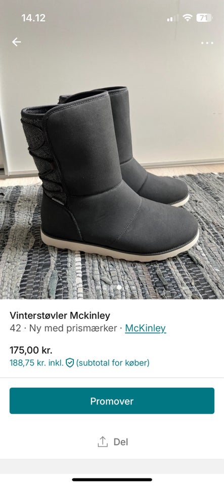 Vinterstøvler, str. 42, McKinley