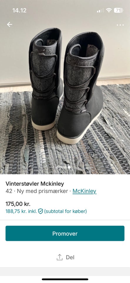 Vinterstøvler, str. 42, McKinley