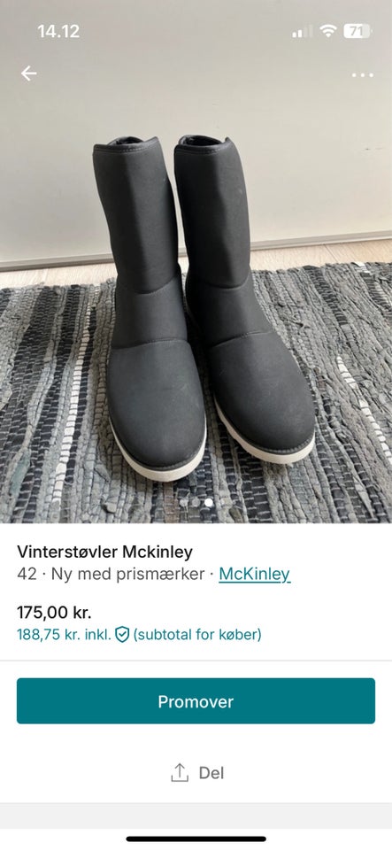 Vinterstøvler, str. 42, McKinley