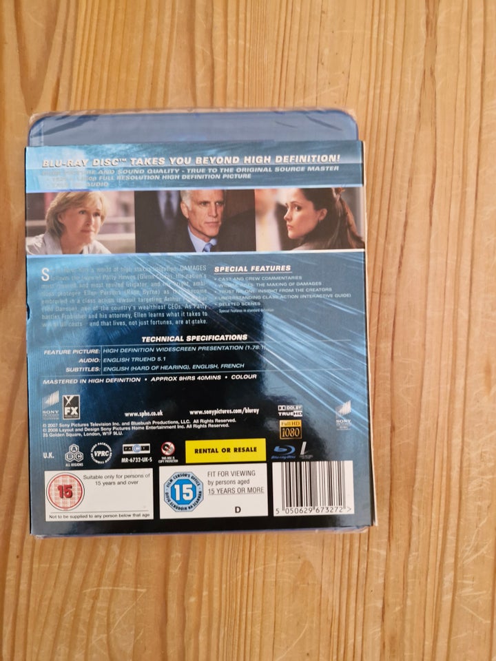 Damages, Blu-ray, TV-serier