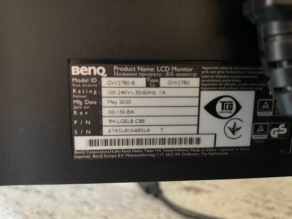 BENQ GW2780 27 tommer