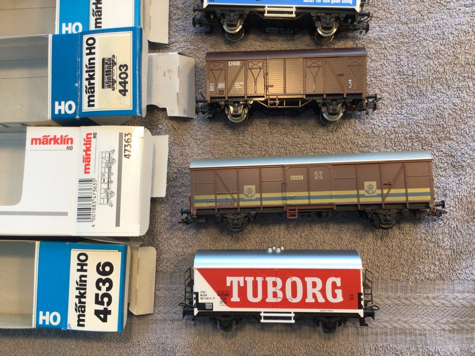 Modeltog, Märklin DSB godsvogne og