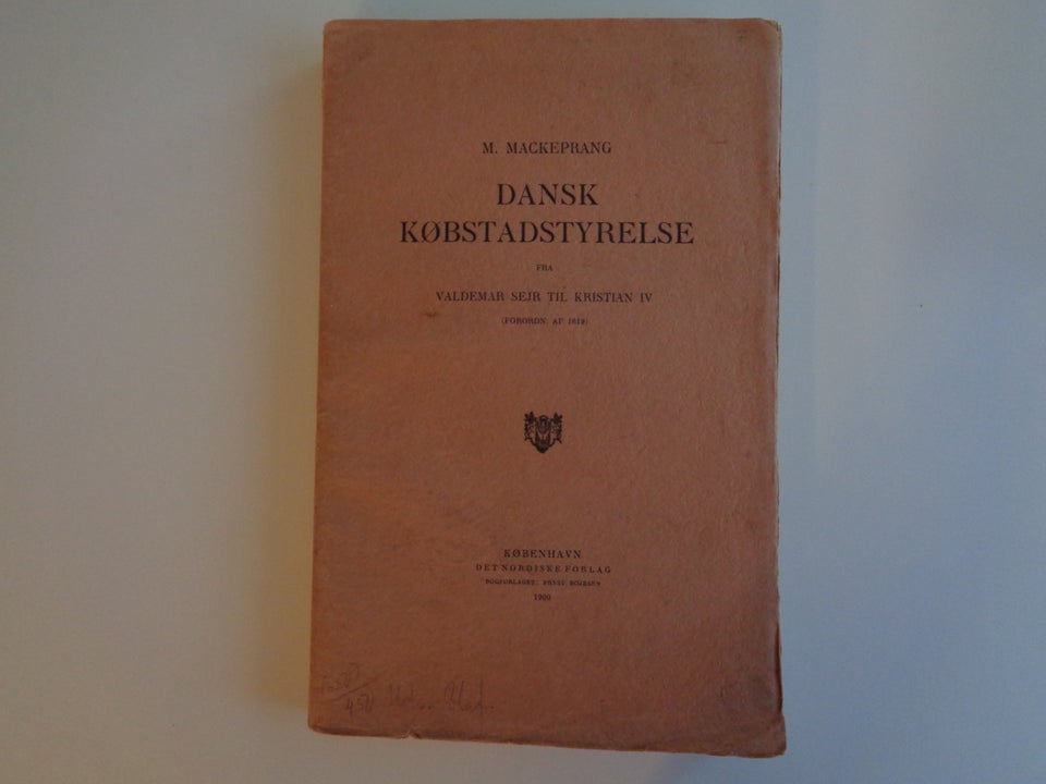 'Dansk Købstadsstyrelse'., M.