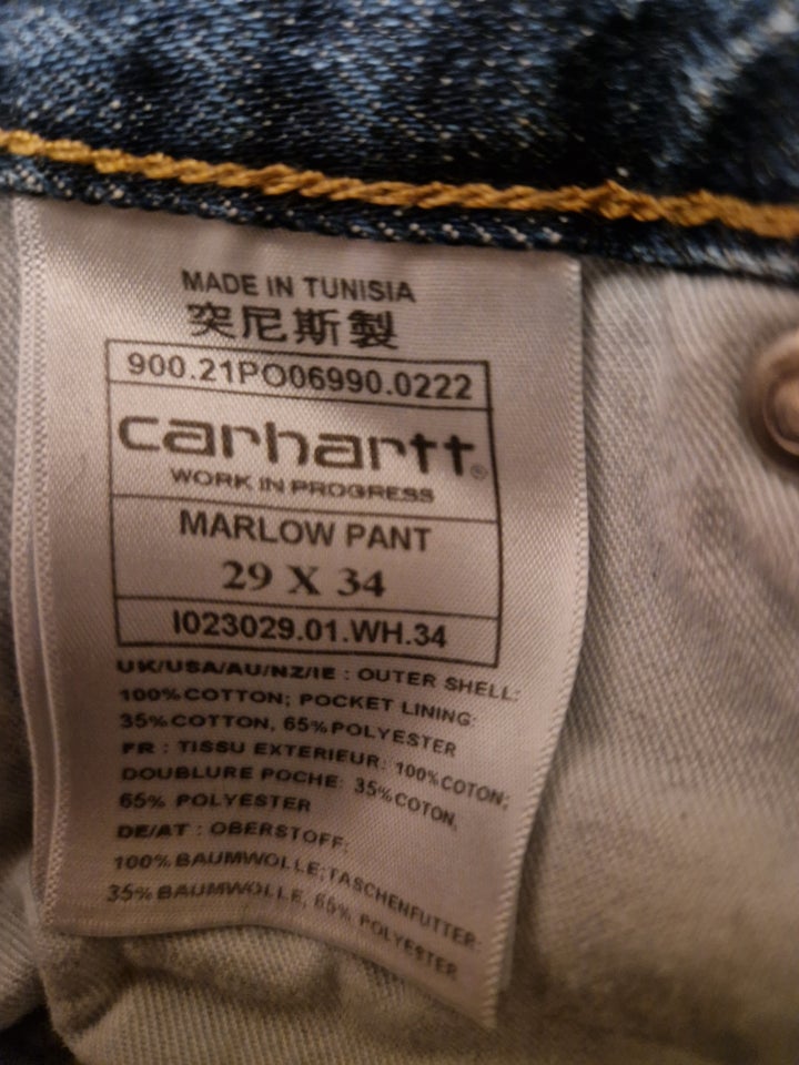 Bukser, Jeans, Carhartt Marlow