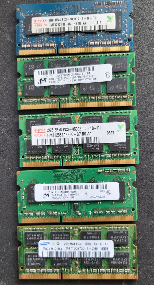 Diverse 2 gb DDR3 SDRAM