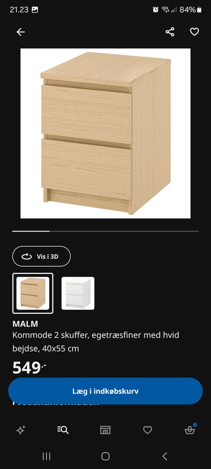 Natbord, Ikea malm