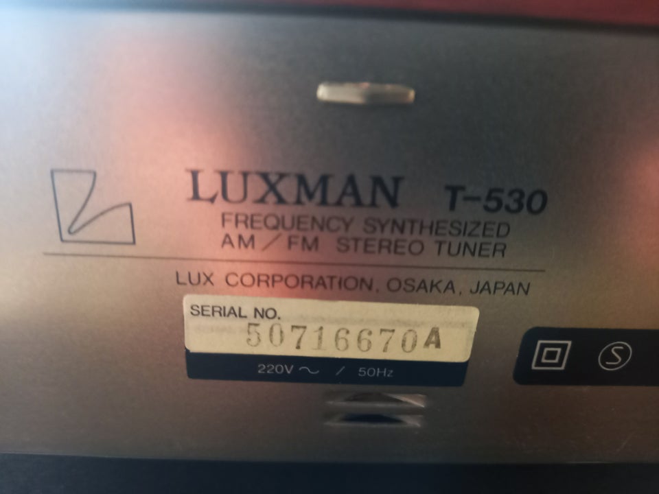 Stereoanlæg , Luxman, T 530