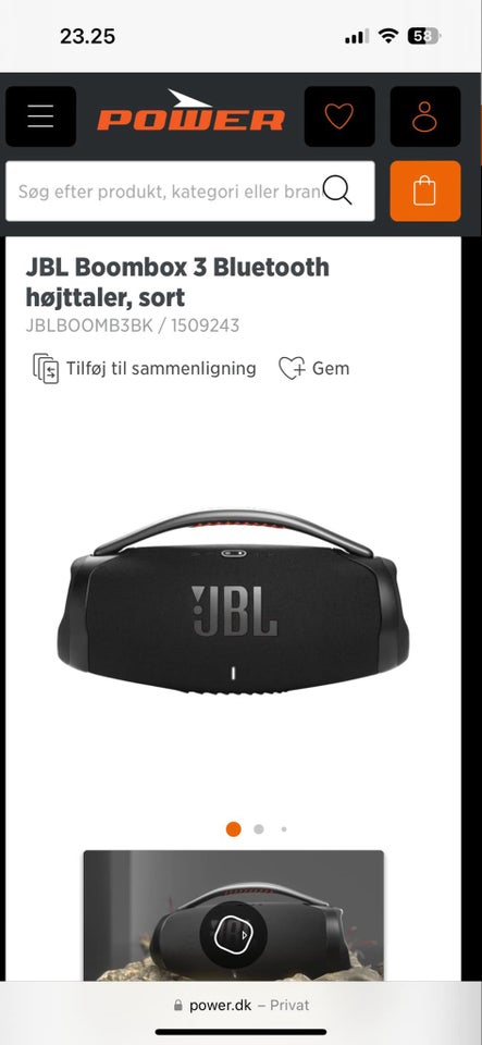 Højttaler, JBL, BOOMBOX3