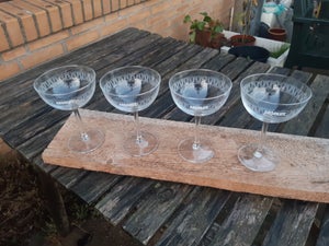Glas Sæt: 4x cocktail-glas med