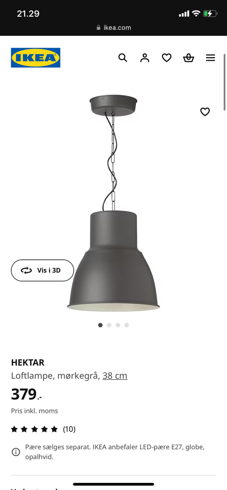 Anden loftslampe