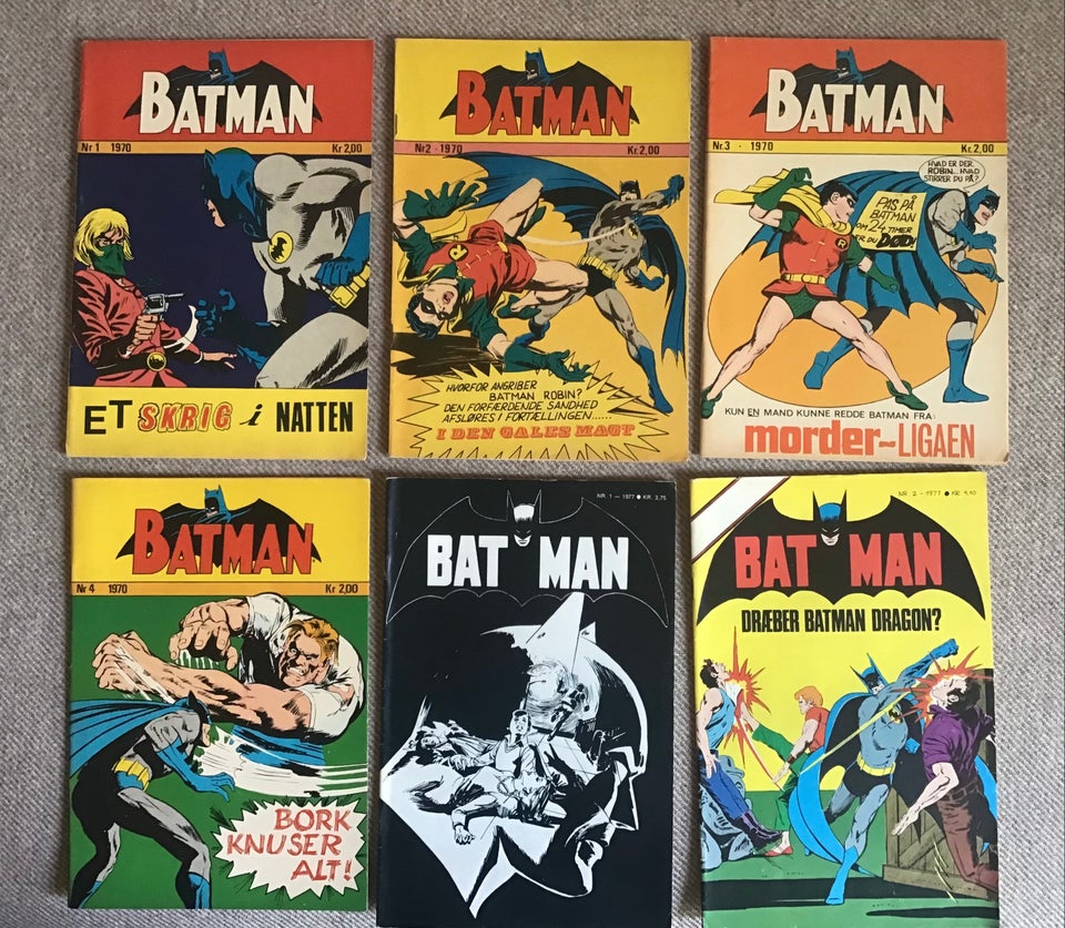 Batman 1970+77, Tegneserie