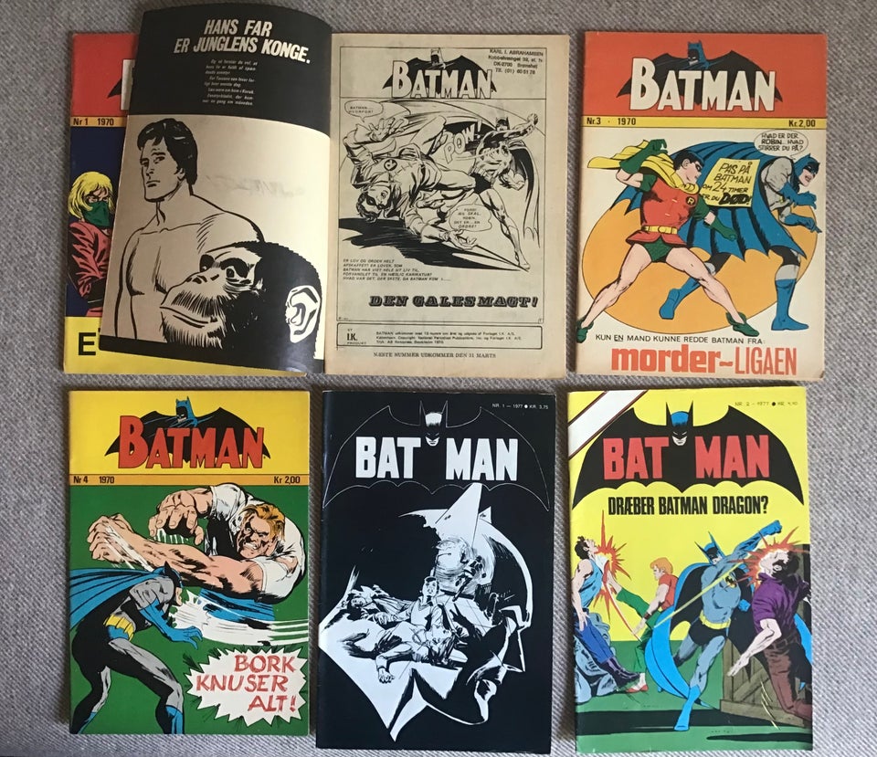 Batman 1970+77, Tegneserie