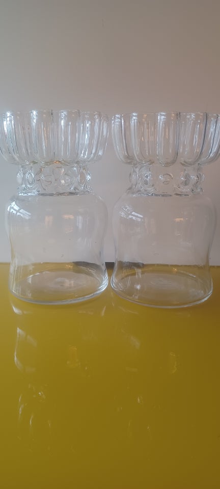 Glas, 2 retro vaser af Rolf