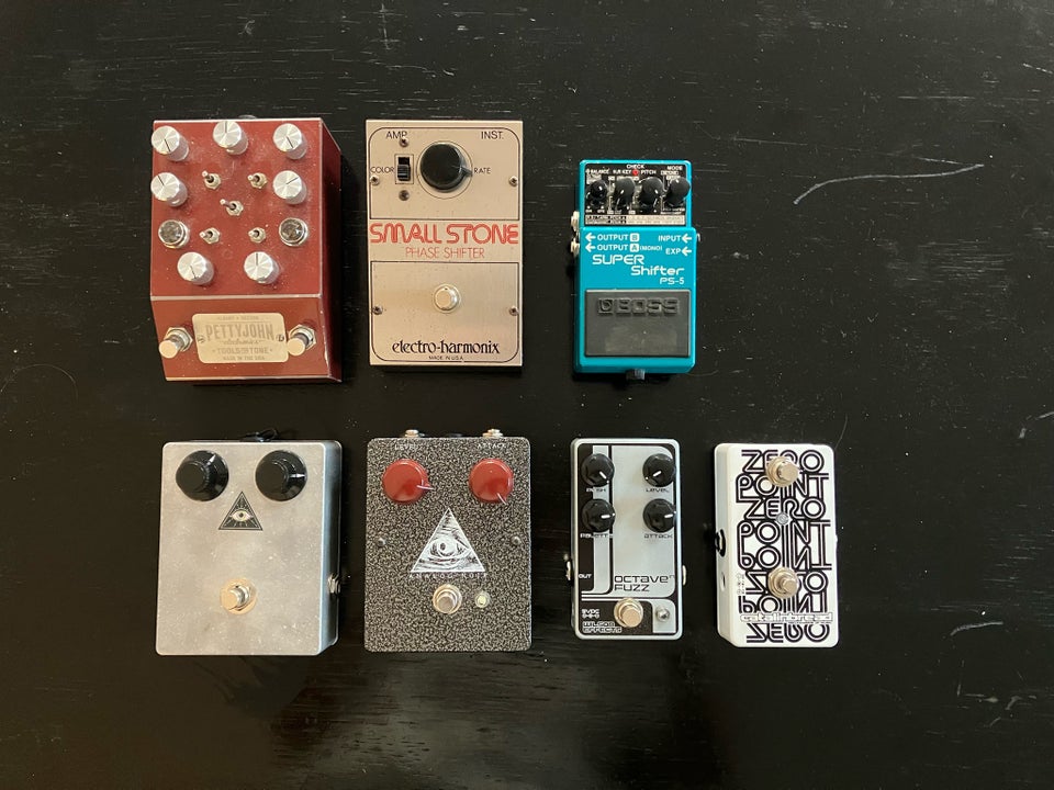 Overdrive, reverb, phaser